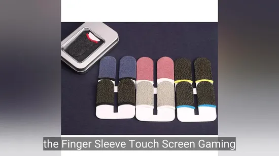 Manica per dito Touch Screen Gaming Guanto per dito Nastro in fibra anti