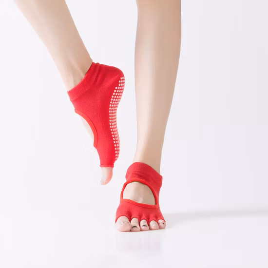Nuovo stile cotone antiscivolo Pilates Yoga donna Finger Five