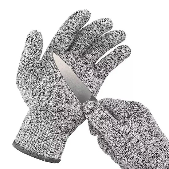 Guanti antitaglio da pesca resistenti al taglio Hppe, livello di protezione 5, per uso alimentare, cucina, sottili, di sicurezza, da lavoro, antitaglio, per la sicurezza delle mani